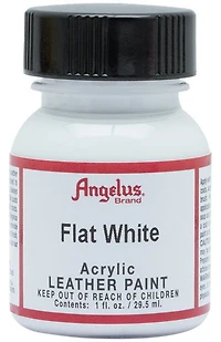 Acrylique pour cuir     - blanc plat ounce - 1 ounce