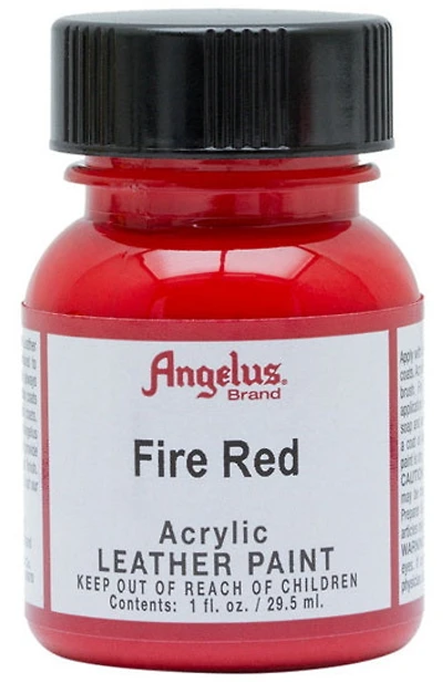 Acrylic Leather Paint		 - FIRE RED OUNCE - 1 OUNCE