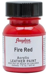 Acrylic Leather Paint		 - FIRE RED OUNCE - 1 OUNCE