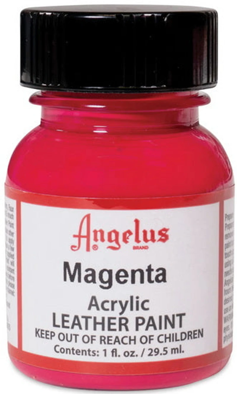 Acrylic Leather Paint - MAGENTA OUNCE - 1 OUNCE