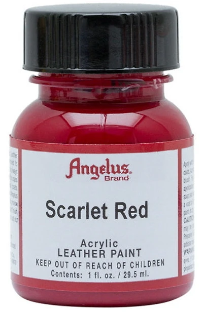 Acrylic Leather Paint		 - SCARLET OUNCE - 1 OUNCE