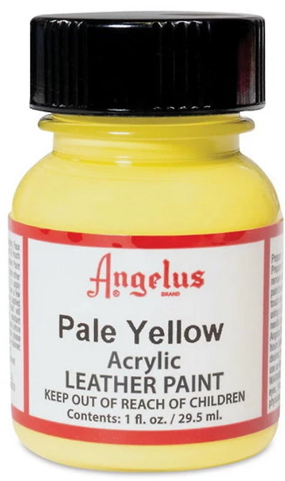 Acrylic Leather Paint		 - PALE YELLOW OUNCE - 1 OUNCE