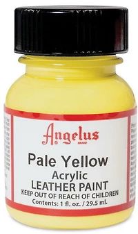 Acrylic Leather Paint		 - PALE YELLOW OUNCE - 1 OUNCE