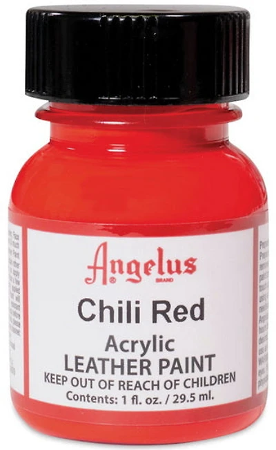 Acrylic Leather Paint		 - CHILI RED OUNCE - 1 OUNCE