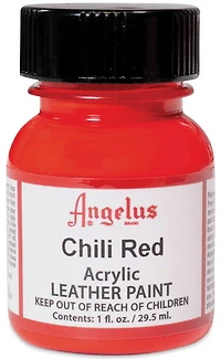 Acrylic Leather Paint		 - CHILI RED OUNCE - 1 OUNCE