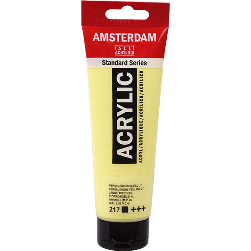 Acrylique amsterdam jaune citron permanent clair - 120ml