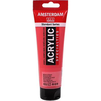 Acrylique amsterdam  rouge métallique - 120ml