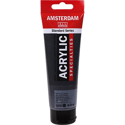 Acrylique amsterdam  noir métallique - 120ml