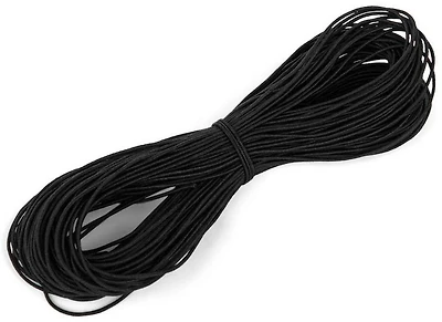 Fil élastique noir 1mm x 20m