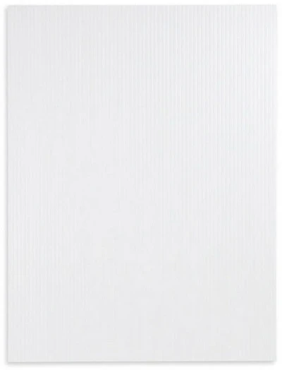 Plastique cannelé blanc