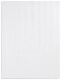 Plastique cannelé blanc