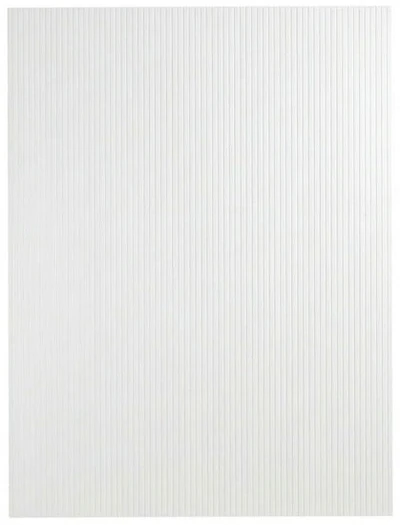 Plastique cannelé blanc