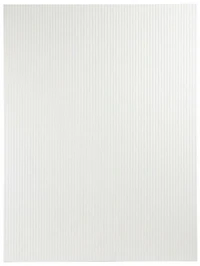 Plastique cannelé blanc - 36x48po