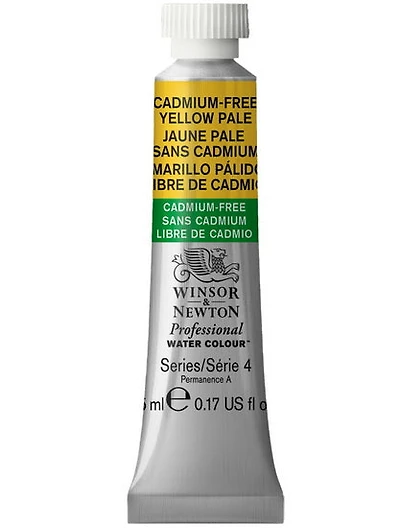 Aquarelle pro - 5ml - jaune pâle sans cadmium - s4