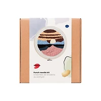 Ens. broderie au poinçon Coucher de Soleil