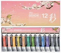 Ens. 12 gouache printemps - 15ml