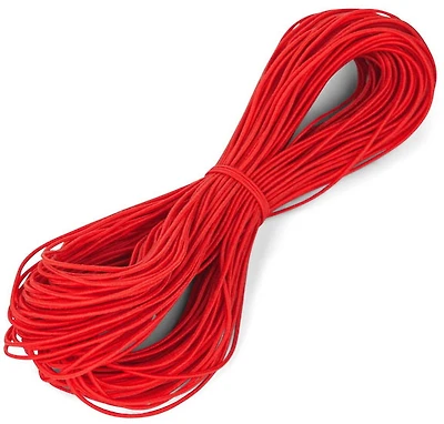 Fil élastique rouge 1mm x 20m