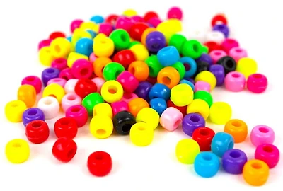 Pqt 300 perles pony multicolores 9mm