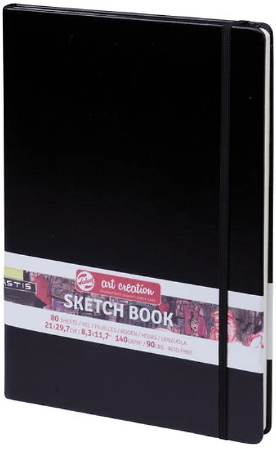 Carnet croquis art création noir- 21x29cm