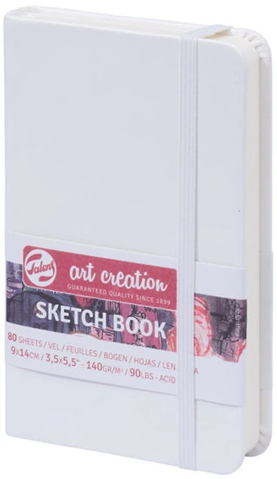 Carnet croquis art création blanc - 9x14cm
