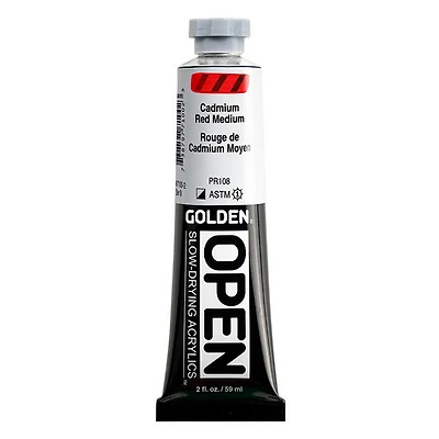 Acrylic open - 2 oz cadmium red medium s9