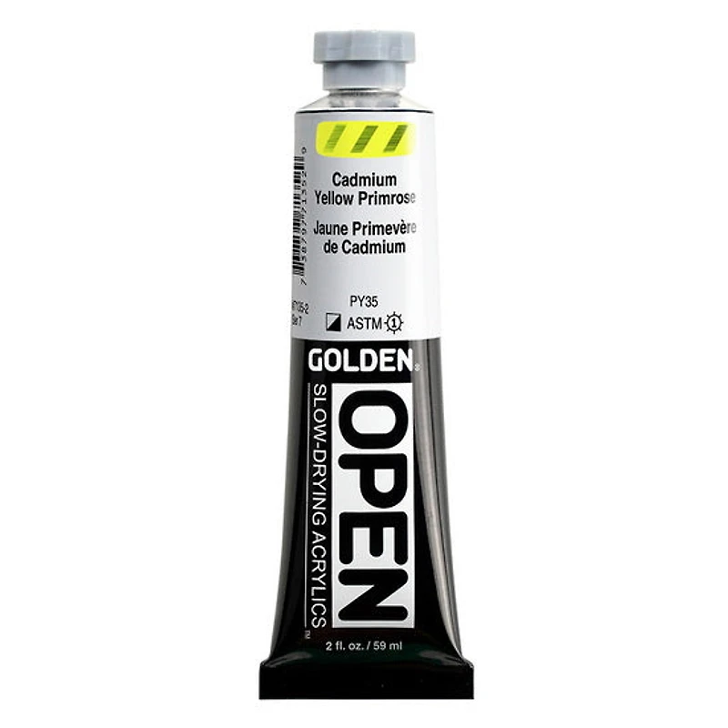 Acrylique open - 2 oz jaune de cadmium primrose s7