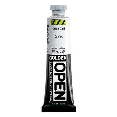 Acrylique open - 2 oz vert dore s7