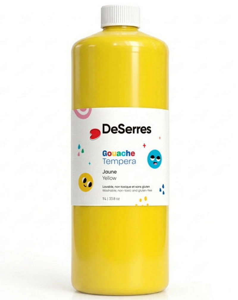 Gouache lavable - 1l - jaune