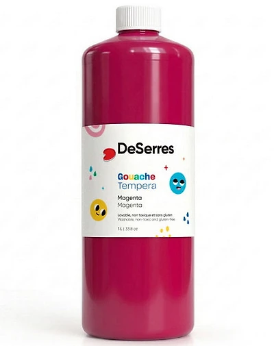 Gouache lavable - 1l - magenta