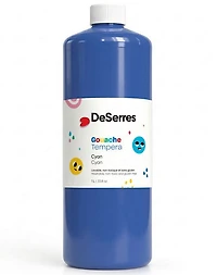 Washable tempera - 1l - cyan