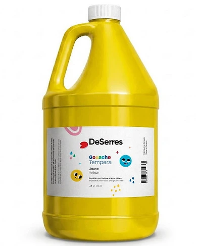 Washable tempera - 3.6l - yellow