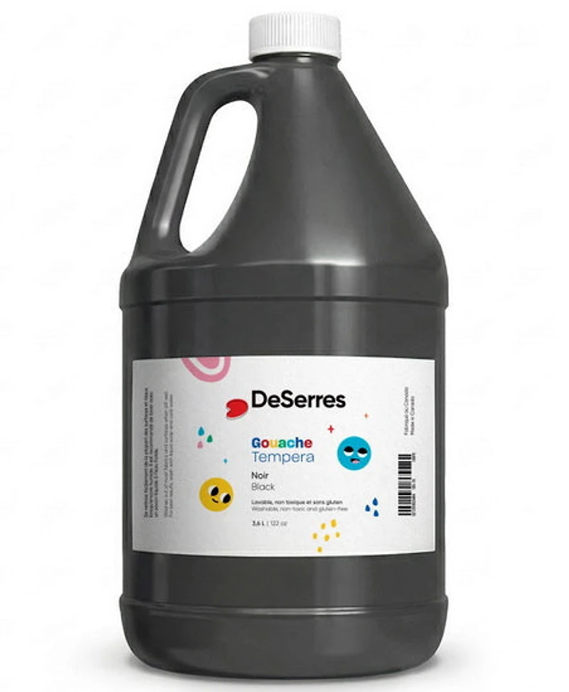 Washable tempera - 3.6l - black