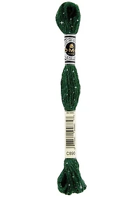 Fil à broder - étoile- vert pistache ultra foncé