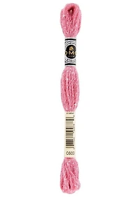 Embroidery floss - glitter - cranberry