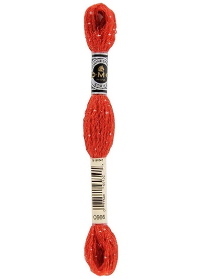 Embroidery floss - glitter - bright red