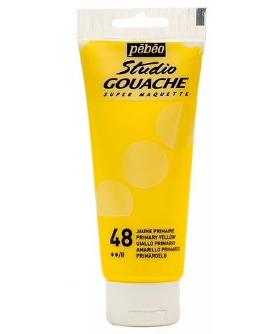 Gouache - 100ml - jaune primaire