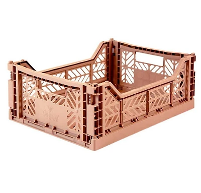 Caisse pliante - beige chaud - 17 x 27 x 11 centimètres liter