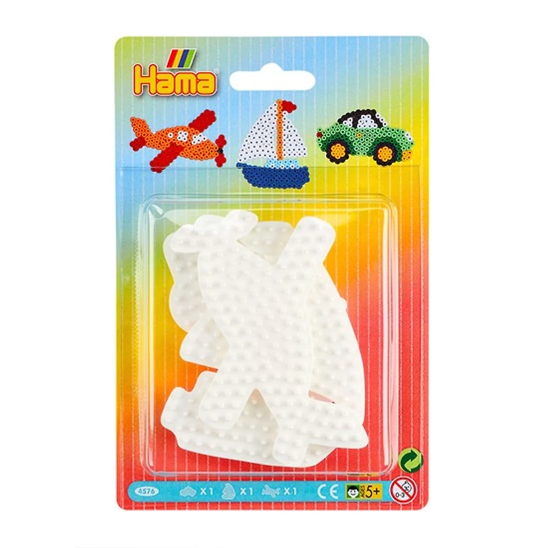 Ens. 3 plaques hama midi - véhicules