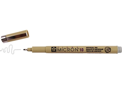Stylo pigma micron 0.6mm gris froid pâle