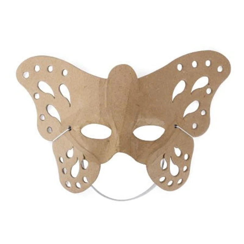 Masque de papillon en papier mâché