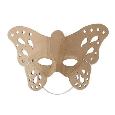 Masque de papillon en papier mâché