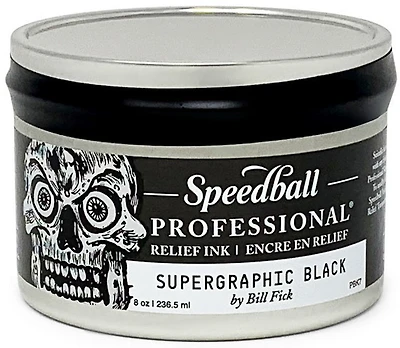 Linocut relief ink - supergraphic black