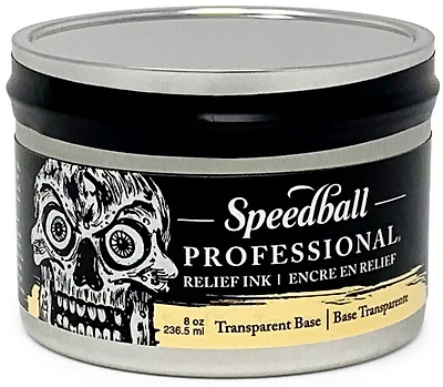 Encre linogravure - relief - base transparente - 8oz