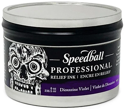 Encre linogravure - relief - violet dixazine - 8oz