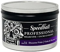 Encre linogravure - relief - violet dixazine - 8oz