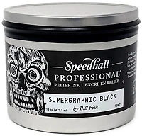 Encre linogravure - relief - supergraphic noir - 32oz