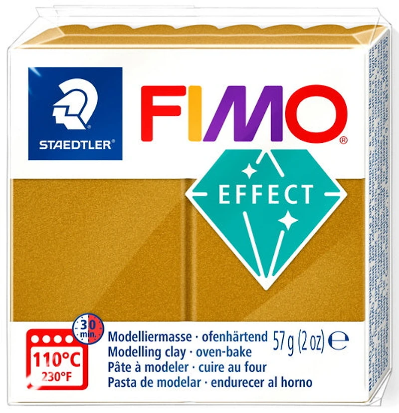 Pâte à modeler fimo effect or metallique