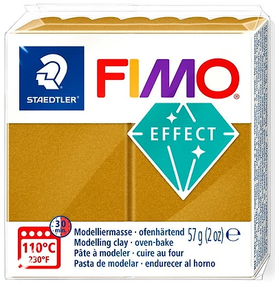 Pâte à modeler fimo effect or metallique