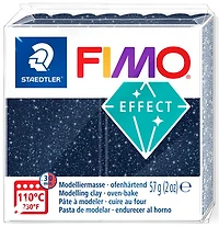 Polymer Clay Fimo Effect Blue Glitter