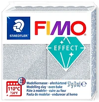 Pâte à modeler fimo effect argent scintillant